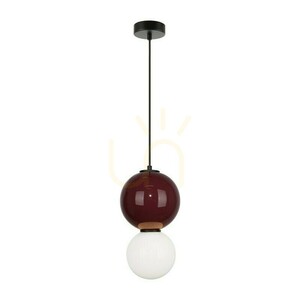 Závěsné LED svítidlo Italux Pieve, vínové, 18 cm PND-95221-1M-PRP small 2