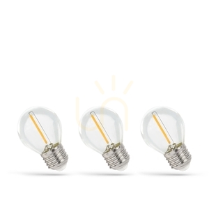 Led koule E27 230 V 1 W Cog Ww Clear Spectrum 3 balení small 1