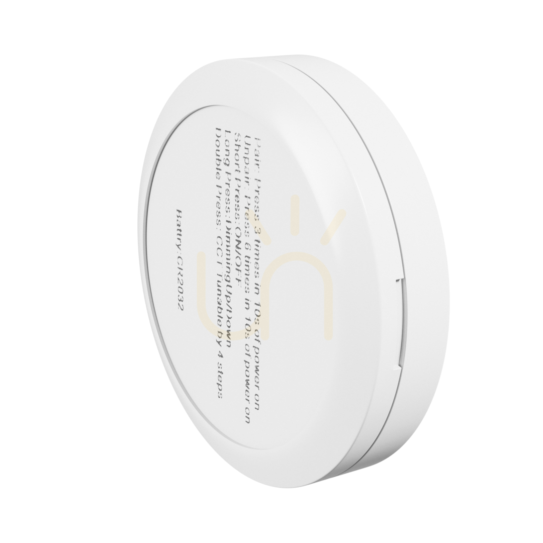 Zobrazit Vypínač On Off 4 Cct Dim Round Cr2032 White Konekto Mesh Vypínač On Off 4 Cct Dim Round Cr2032 White Konekto Mesh