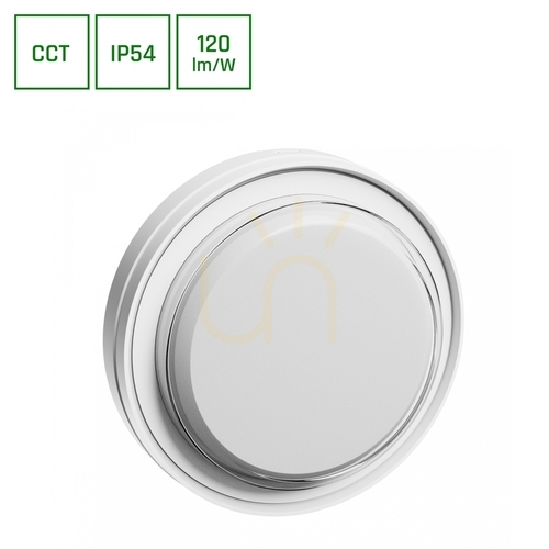 Kontrola Pastilo 10 W 3 Cct 230 V 120st Ip54 Ik10 180x47mm bílý kulatý