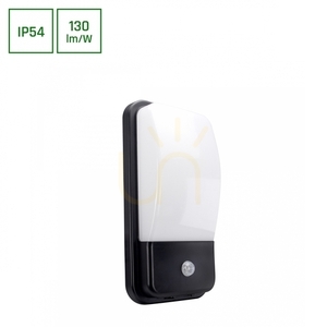 Enigo Led Pir 20 W Nw 230 V 180 St Ip54 300x150x86 Mm Bílá/černá obdélníková fasáda. small 4