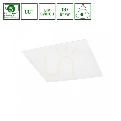 Kontrola Algine Panel s podsvícením 26 W/36 W/46 W Cct 230 V 90 St Ip20 Ugr<19 600 X600 X34 Mm Bílá 5 let záruka