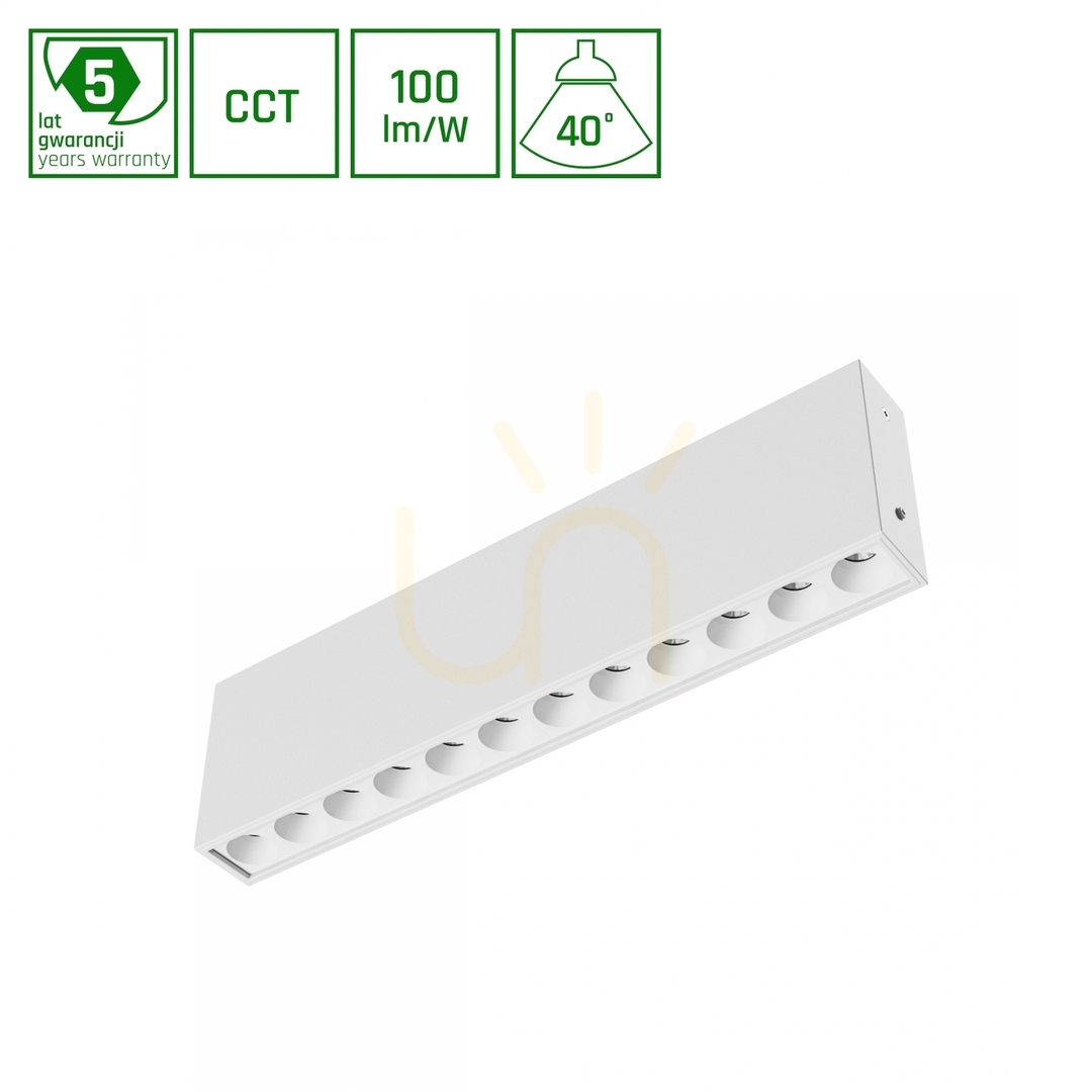 Kontrola Grid S Svítidlo pro povrchovou montáž 12 W Cct 230 V 40st Ip20 222x26x60mm Bílá 5 let Gw. Spektrum Grid S Svítidlo pro povrchovou montáž 12 W Cct 230 V 40st Ip20 222x26x60mm Bílá 5 let Gw. Spektrum