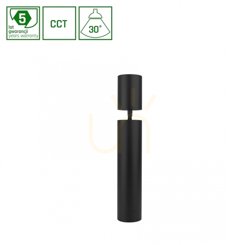 Kontrola Hangit Multiway M 11 W Cct 230 V 30° Ip20 74 X300 Base 75 X100 Black, nastavitelná výška, 5 let