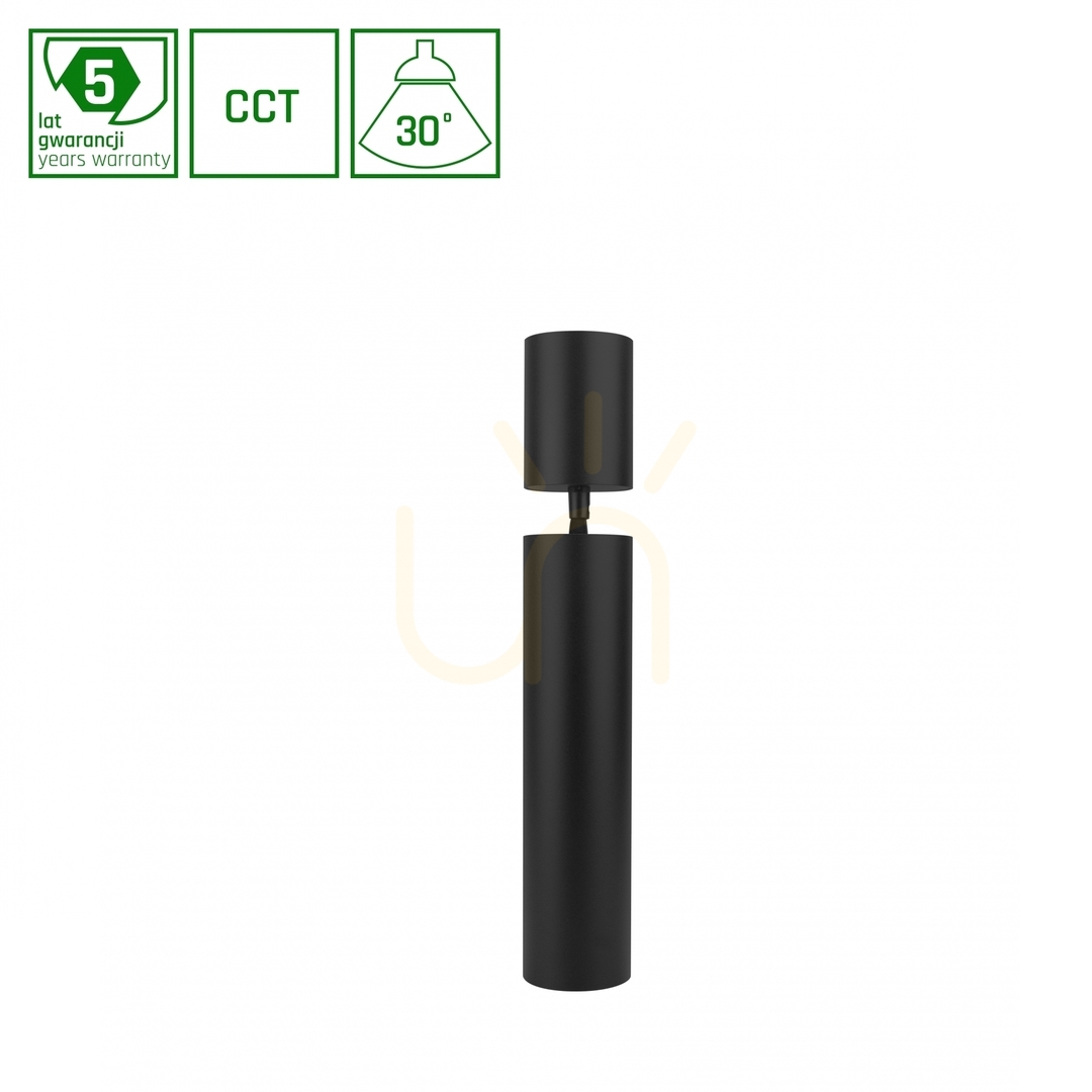 Kontrola Hangit Multiway M 11 W Cct 230 V 30° Ip20 74 X300 Base 75 X100 Black, nastavitelná výška, 5 let Hangit Multiway M 11 W Cct 230 V 30° Ip20 74 X300 Base 75 X100 Black, nastavitelná výška, 5 let