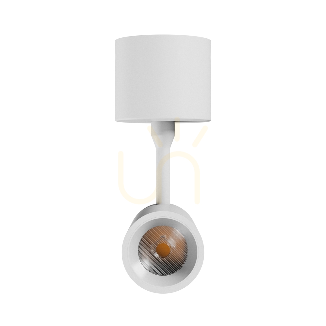 Pohled Spot M Svítidlo pro povrchovou montáž 10 W Cct 230 V 30st Ip20 pr.44 X145x205mm Bílá Záruka 5 let. Spektrum Spot M Svítidlo pro povrchovou montáž 10 W Cct 230 V 30st Ip20 pr.44 X145x205mm Bílá Záruka 5 let. Spektrum