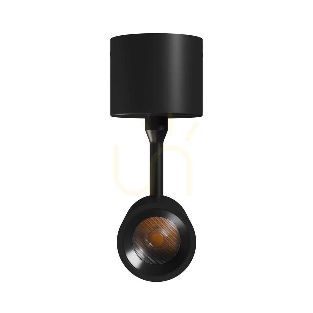 Pohled Spot M Svítidlo pro povrchovou montáž 10 W Cct 230 V 30st Ip20 pr.44 X145x205mm Černá Záruka 5 let. Spektrum Spot M Svítidlo pro povrchovou montáž 10 W Cct 230 V 30st Ip20 pr.44 X145x205mm Černá Záruka 5 let. Spektrum
