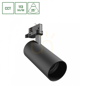 Andromeda Prime pro přípojnice 3 F 3 Cct 24 W 230 V 25st IP20 dia.76x177x228mm Black Spectrum small 0