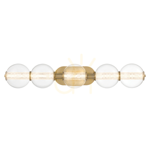 LED nástěnné svítidlo Quintiesse Atomo QN-ATOMO-5W-BG, 5 stínidel, kartáčované zlato, 25 W small 1