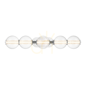 Nástěnné svítidlo ATOMO - 5 světelných zdrojů - Leštěný chrom QUINTIESSE small 1