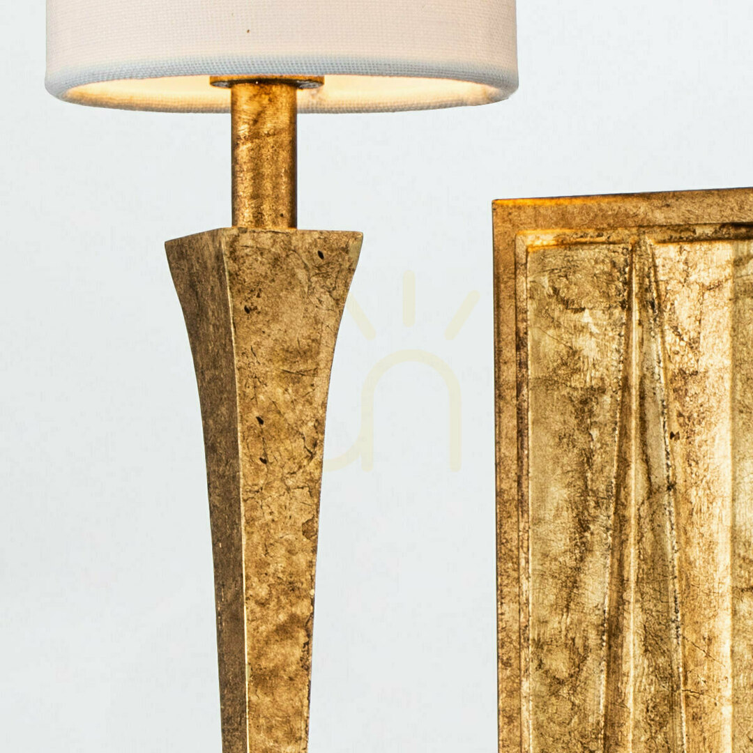 Zobrazit Nástěnné svítidlo CREST - 2 světelné zdroje - Petal gold QUINTIESSE Nástěnné svítidlo CREST - 2 světelné zdroje - Petal gold QUINTIESSE