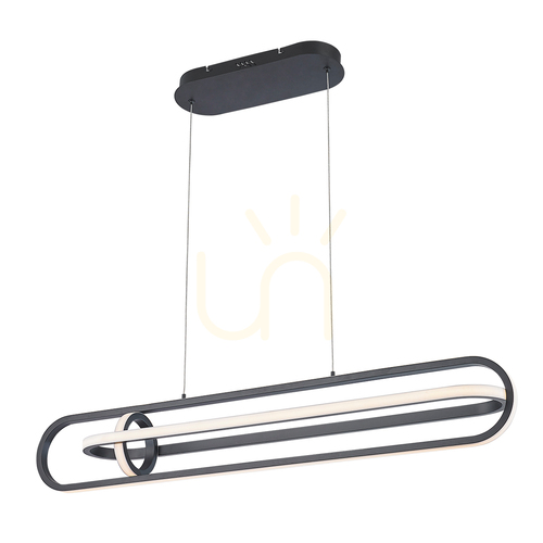 Kontrola DEMARK ostrovní lampa - Matná černá QUINTIESSE