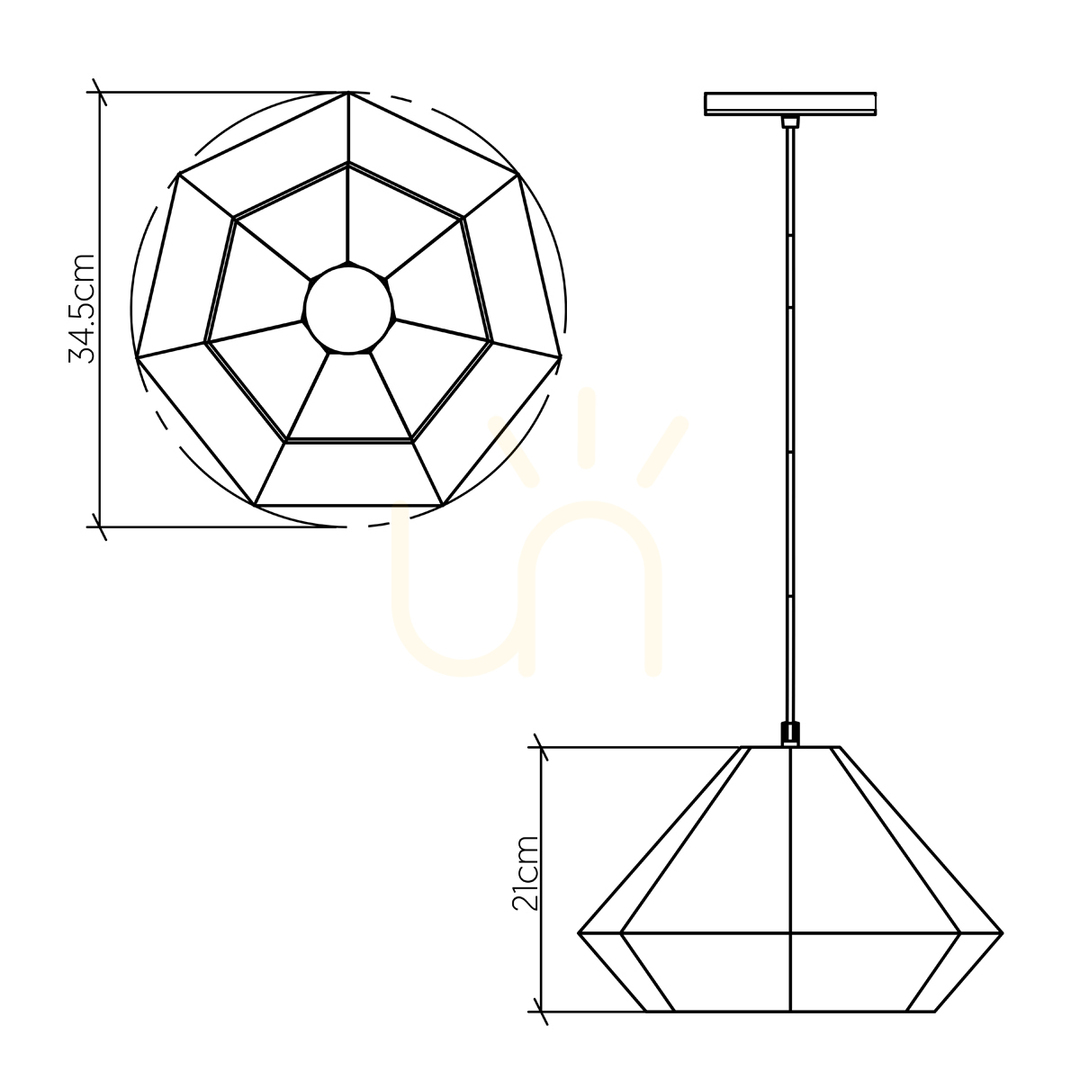 Náhled Závěsné svítidlo DIAMOND QUINTIESSE Závěsné svítidlo DIAMOND QUINTIESSE