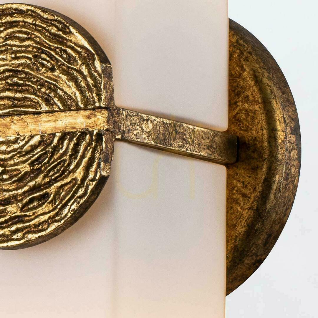 Zobrazit Nástěnné svítidlo ELAN - 2 světelné zdroje - Petal gold QUINTIESSE Nástěnné svítidlo ELAN - 2 světelné zdroje - Petal gold QUINTIESSE