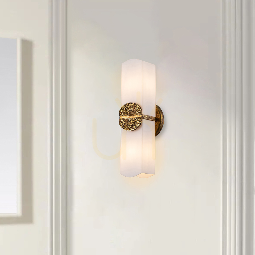Kontrola Nástěnné svítidlo ELAN - 2 světelné zdroje - Petal gold QUINTIESSE Nástěnné svítidlo ELAN - 2 světelné zdroje - Petal gold QUINTIESSE