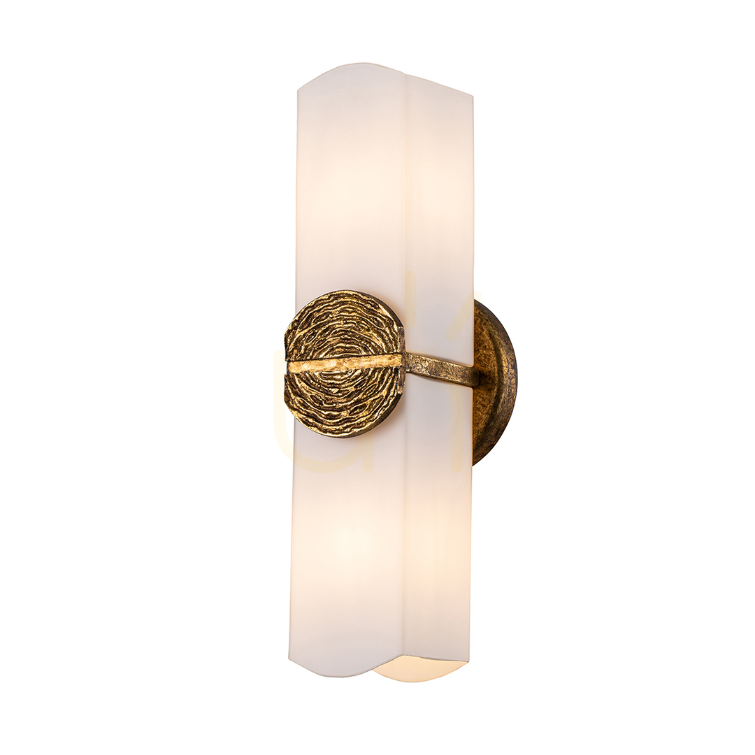 Kontrola Nástěnné svítidlo ELAN - 2 světelné zdroje - Petal gold QUINTIESSE Nástěnné svítidlo ELAN - 2 světelné zdroje - Petal gold QUINTIESSE