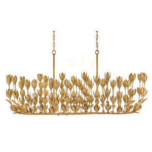 FLORA ostrovní lampa - 10 světelných zdrojů - Oxidované zlato QUINTIESSE 1 FLORA ostrovní lampa - 10 světelných zdrojů - Oxidované zlato QUINTIESSE small 1