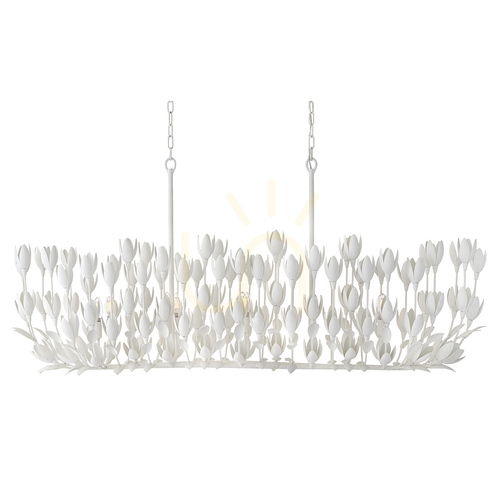 Kontrola FLORA ostrovní lampa - 10 světelných zdrojů - QUINTIESSE strukturální omítka.