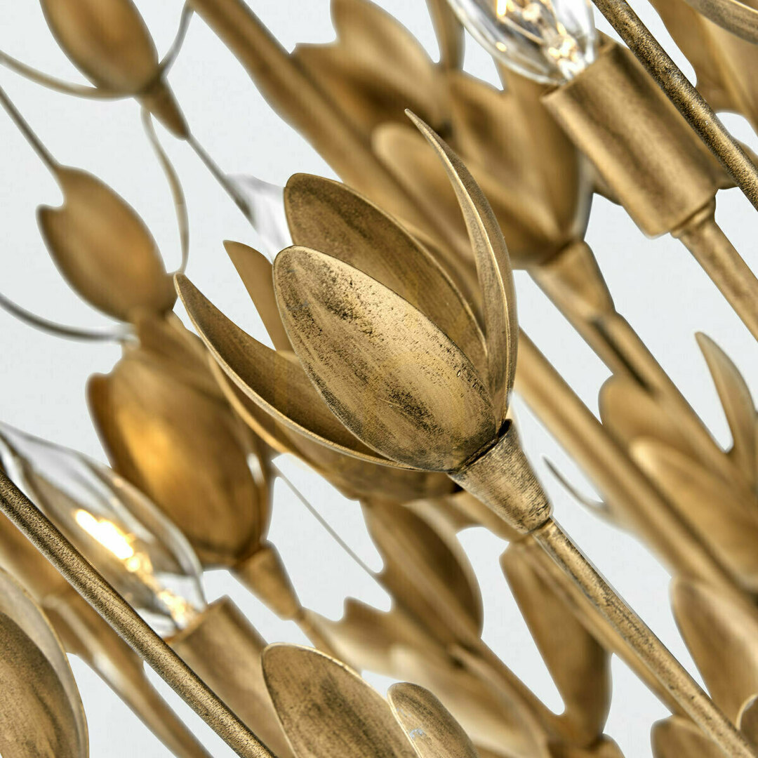 Kontrola Lustr FLORA - 6 světelných zdrojů - Oxidované zlato QUINTIESSE Lustr FLORA - 6 světelných zdrojů - Oxidované zlato QUINTIESSE