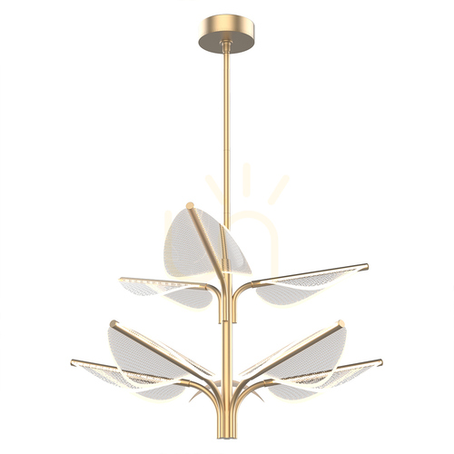 Kontrola FLORIANA velká závěsná LED lampa - Přírodní mosaz QUINTIESSE
