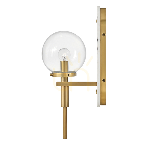 Kontrola Nástěnné svítidlo Quintiesse Gilda Heritage Brass, 1 světelný bod, 41,4 cm