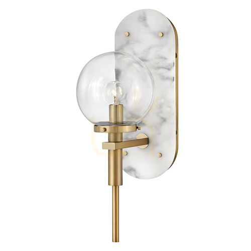 Kontrola Nástěnné svítidlo Quintiesse Gilda Heritage Brass, 1 světelný bod, 41,4 cm