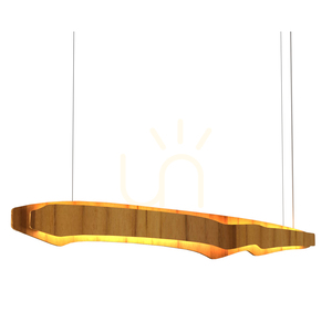 LED závěsné svítidlo Quintiesse Horizon 140 cm, teaková dýha, 3000 K small 0