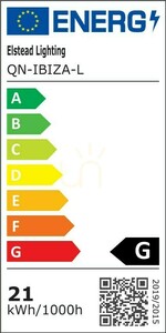 Velké nástěnné svítidlo LED IBIZA - Oxidovaná černá QUINTIESSE small 9