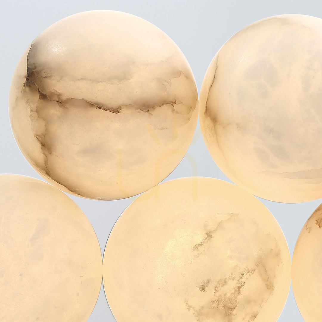 Zobrazit Velké závěsné svítidlo KEPLER - 7 světelných zdrojů - Broušené zlato QUINTIESSE Velké závěsné svítidlo KEPLER - 7 světelných zdrojů - Broušené zlato QUINTIESSE
