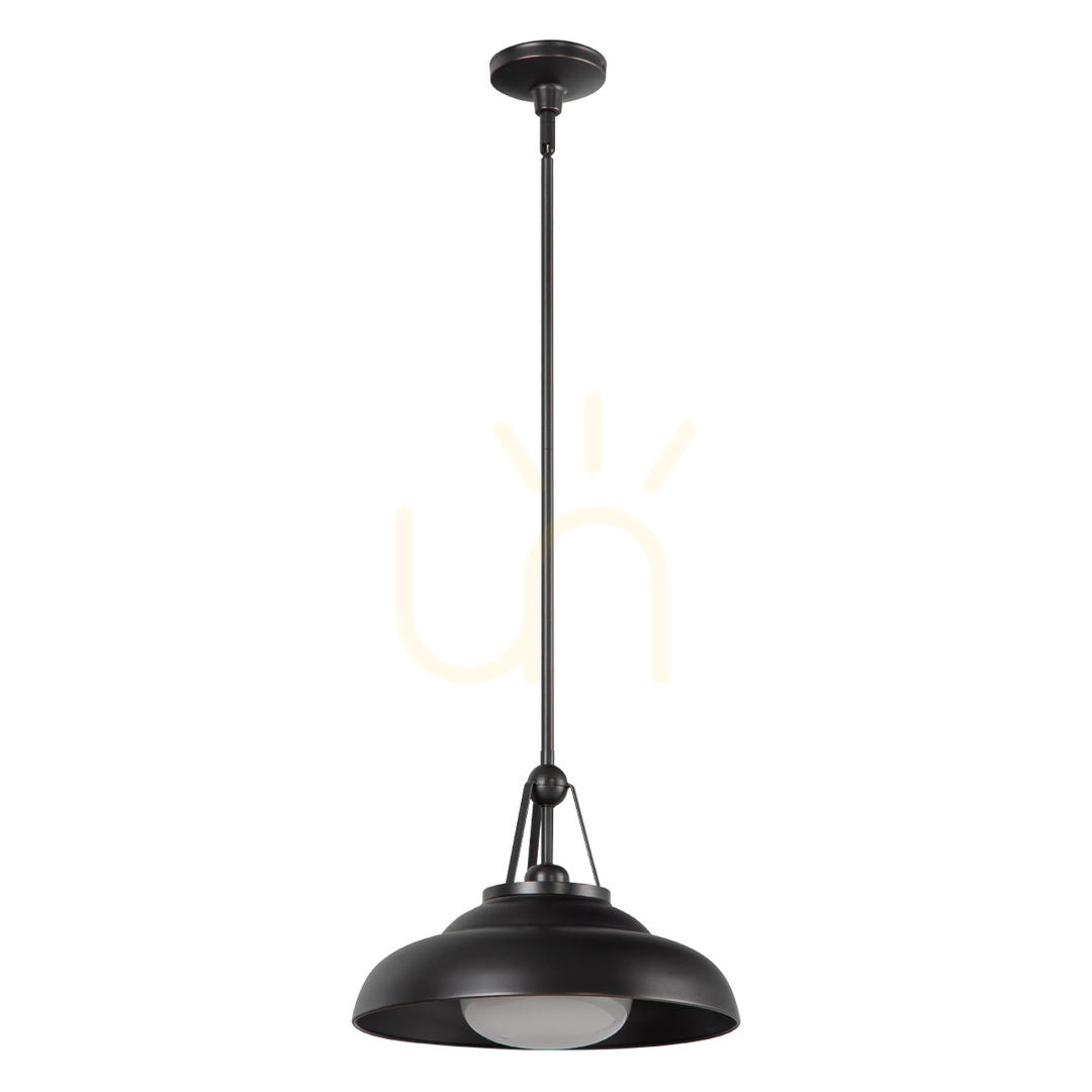 Zobrazit Závěsné svítidlo PALMETTO - 1 světelný zdroj - Urban brown QUINTIESSE Závěsné svítidlo PALMETTO - 1 světelný zdroj - Urban brown QUINTIESSE