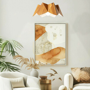 Teakové závěsné svítidlo Quintiesse PHYSALIS QN-PHYSALIS-P-M-TEAK 1×E27 Ø46 cm small 6
