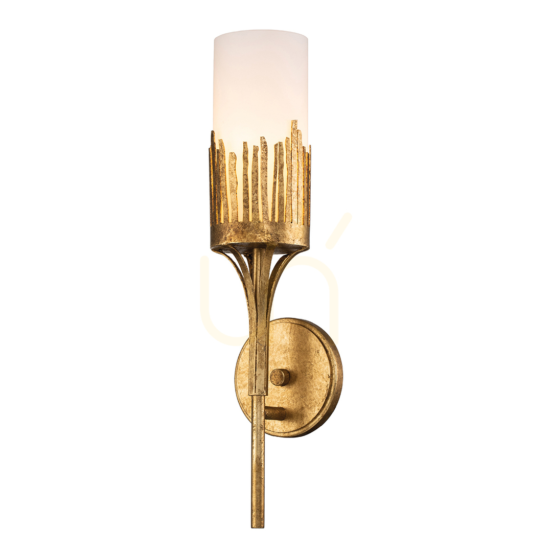 Kontrola Nástěnné svítidlo SAWGRASS - 1 světelný zdroj - Petal gold QUINTIESSE Nástěnné svítidlo SAWGRASS - 1 světelný zdroj - Petal gold QUINTIESSE