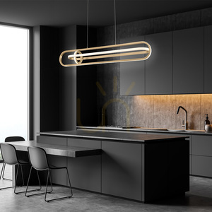 LED závěsné svítidlo Quintiesse Demark 107,1 cm, kartáčovaná zlatá small 8