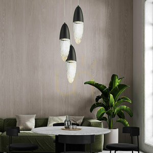 Závěsné svítidlo ECROU - Matná černá QUINTIESSE small 6