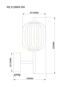 Nástěnné svítidlo Zuma Line AKARI WL31288/6.5W zlatá 1xLED 1 Nástěnné svítidlo Zuma Line AKARI WL31288/6.5W zlatá 1xLED small 1