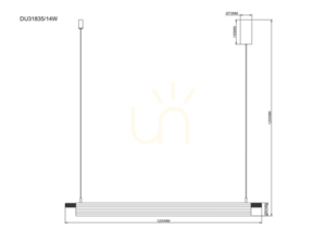 Závěsné svítidlo Zuma Line ARCUS DU31835/14W zlatá 1xLED 1 Závěsné svítidlo Zuma Line ARCUS DU31835/14W zlatá 1xLED small 1