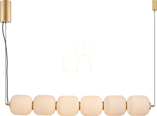 Kontrola Závěsné svítidlo Zuma Line AKARI DU31292/50W zlatá 1xLED