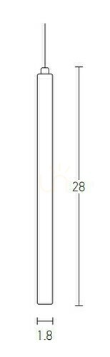 Kontrola LED závěsné svítidlo Zambelis černé matné 3W 2700K IP20