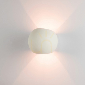 Sádrové nástěnné svítidlo Zambelis 180028 bílé G9 1×25 W small 0