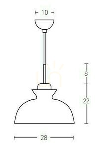 Závěsné svítidlo Zambelis modré matné kovové dřevo E27 28 cm small 1