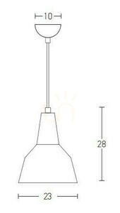 Závěsné světlo Zambelis černé matné E27 hliník dřevo Ø23 cm small 1