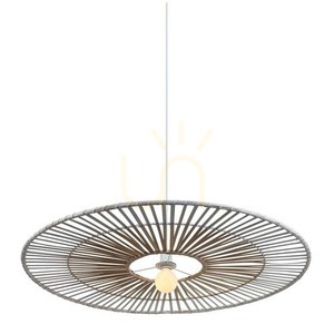 Závěsné svítidlo Zambelis Bamboo Metal bílé bambus E27 40 cm small 0
