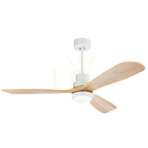 Kontrola Závěsné svítidlo Zambelis FAN LED 15W bílé matné s přírodním dřevem