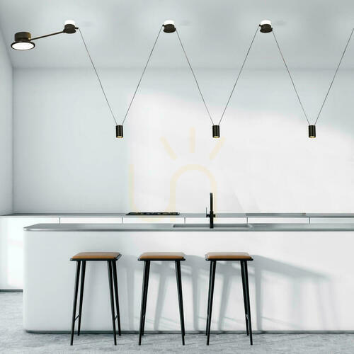 Kontrola Spot černá LED 3000k 5W 24V ZAMBELIS