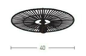 Kontrola Stropní svítidlo Zambelis bílé bambusové E27 40 cm