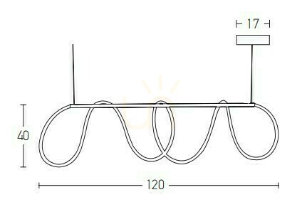 Kontrola Závěsné LED svítidlo Zambelis 60W zlatý mat 120 cm 3000K
