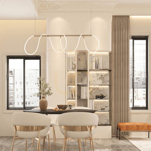 Kontrola Závěsné LED svítidlo Zambelis 60W zlatý mat 120 cm 3000K