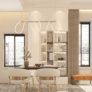 Závěsné LED svítidlo Zambelis 60W zlatý mat 120 cm 3000K small 0