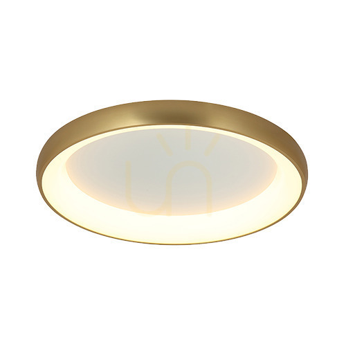 Kontrola Stropní LED svítidlo Zambelis 60W 3000K stmívatelné zlaté 80 cm