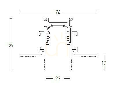Pohled Magnetická hluboká stopa bez lemování 2M černá ZAMBELIS Magnetická hluboká stopa bez lemování 2M černá ZAMBELIS
